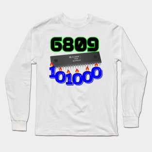 6809 chip bin candles Long Sleeve T-Shirt